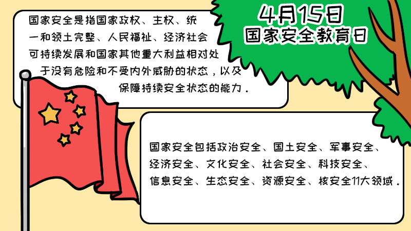 4.15全民国家安全教育日手抄报