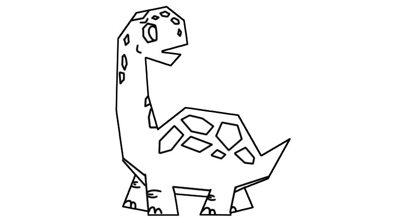 恐龙简笔画画法  恐龙简笔画怎么画