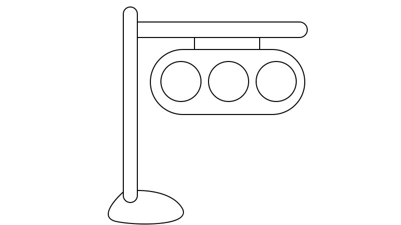 红绿灯简笔画 红绿灯的画法