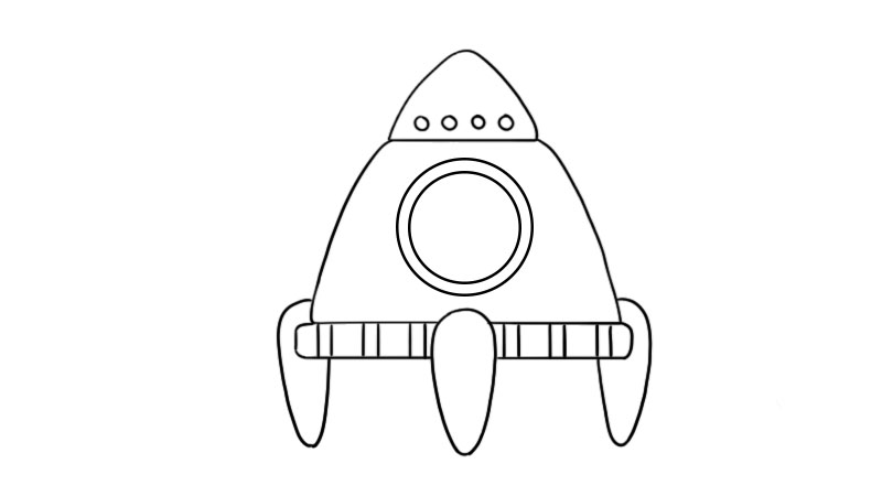 太空飞船简笔画 太空飞船简笔画怎么画