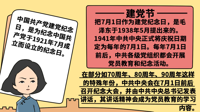 建党节手抄报内容 建党节手抄报内容画法
