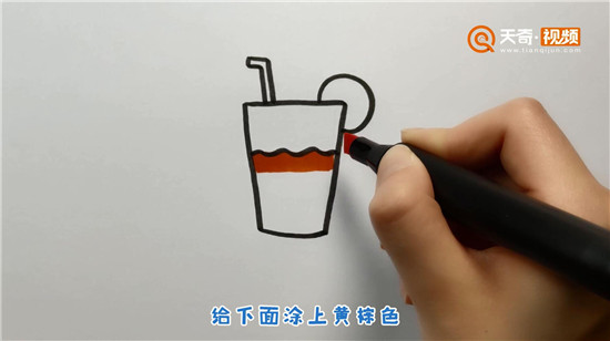 饮料简笔画