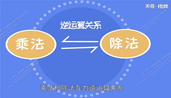 乘法和除法互为什么 乘法和除法互为什么运算关系