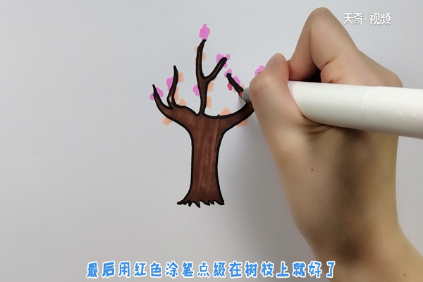 樱花树简笔画