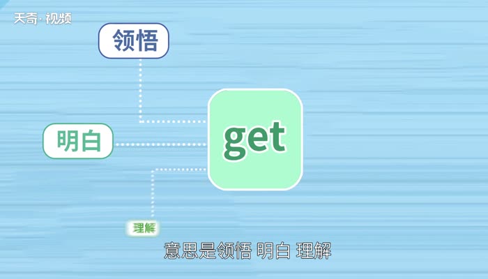 get是什么意思 get的意思