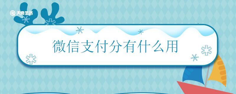 微信支付分有什么用 微信支付分的作用