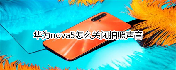 华为nova5怎么关闭拍照声音