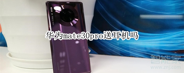 华为mate30pro送耳机吗