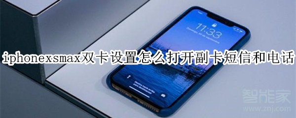 iphonexsmax双卡设置怎么打开副卡短信和电话