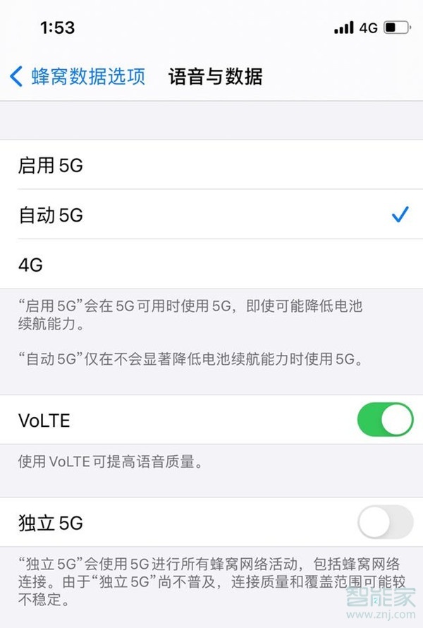 苹果12怎么关5g