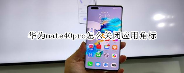 华为mate40pro怎么关闭应用角标