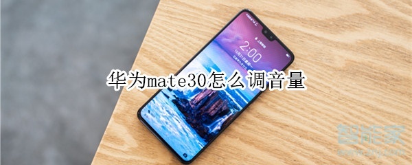 华为mate30怎么调音量