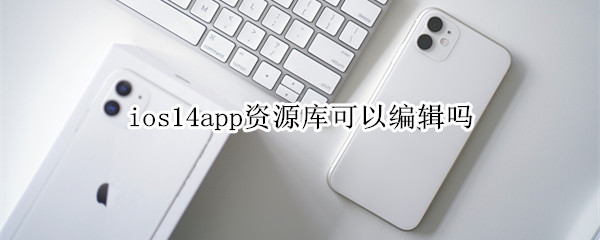 ios14app资源库可以编辑吗