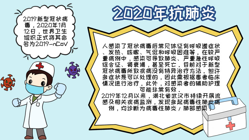 2020年抗肺炎手抄报武汉 2020年抗肺炎手抄报武汉的画法