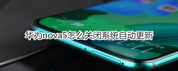 华为nova5怎么关闭系统自动更新