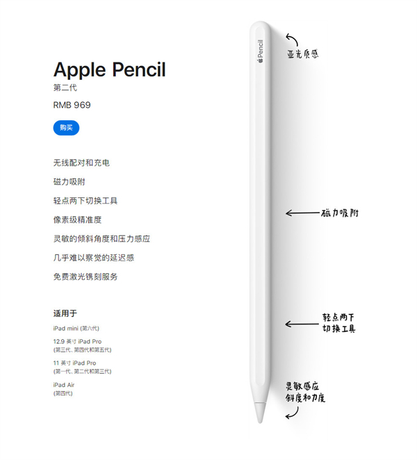 ipadpencil一代二代区别