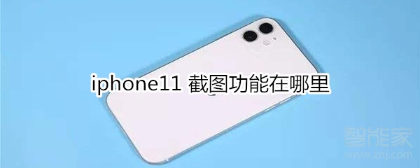 iphone11 截图功能在哪里