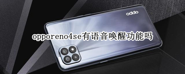 opporeno4se有语音唤醒功能吗