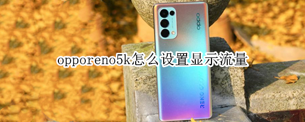 opporeno5k怎么设置显示流量