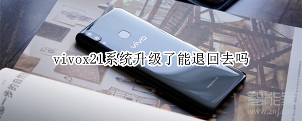 vivox21系统升级了能退回去吗