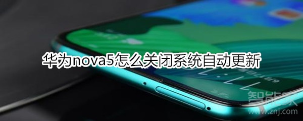 华为nova5怎么关闭系统自动更新