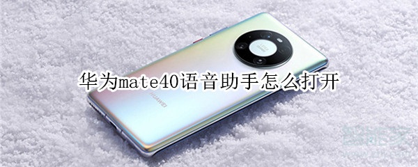 华为mate40语音助手怎么打开