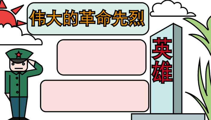 革命先烈手抄报 革命先烈手抄报怎么画