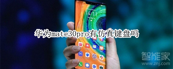 华为mate30pro有仿真键盘吗