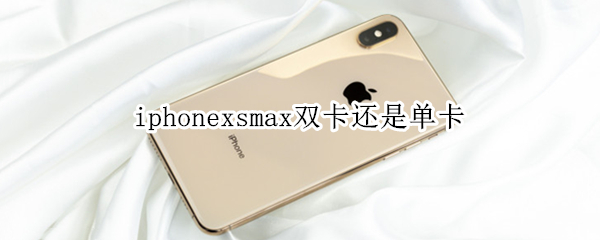 iphonexsmax双卡还是单卡