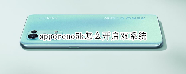 opporeno5k怎么开启双系统