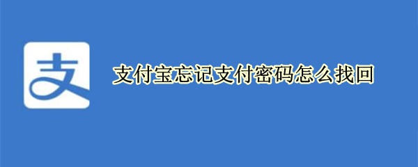 支付宝忘记支付密码怎么找回