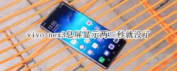 vivo nex3息屏显示两三秒就没了