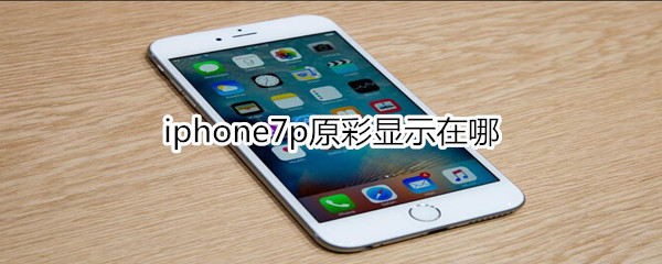 iphone7p原彩显示在哪