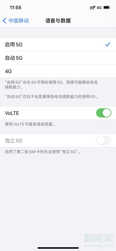 苹果手机5g开关在哪里