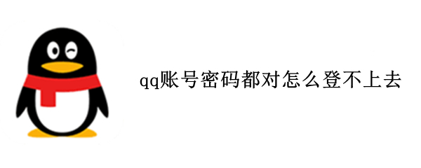 qq账号密码都对怎么登不上去