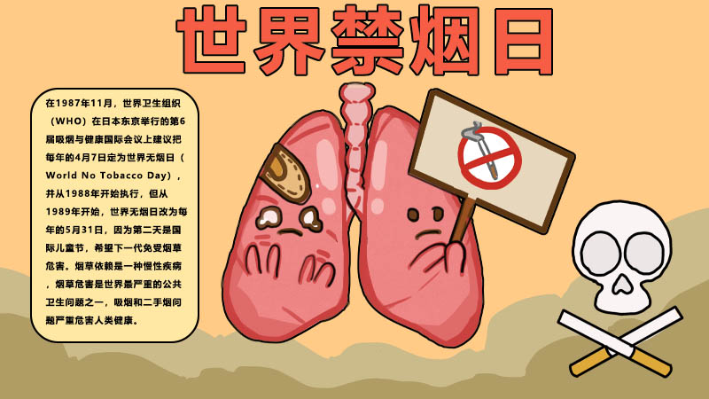 世界禁烟日手抄报内容 世界禁烟日手抄报内容画法