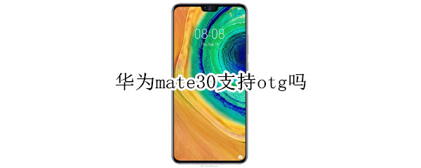 华为mate30支持otg吗