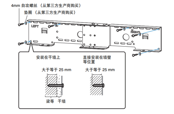 雅马哈YSP-5600回音壁音箱怎么安装到墙上