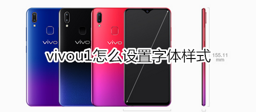 vivou1怎么设置字体样式