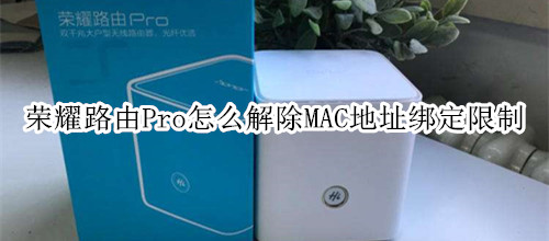 荣耀路由Pro怎么解除MAC地址绑定限制