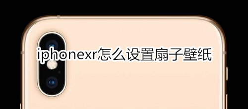 iphonexr怎么设置扇子壁纸