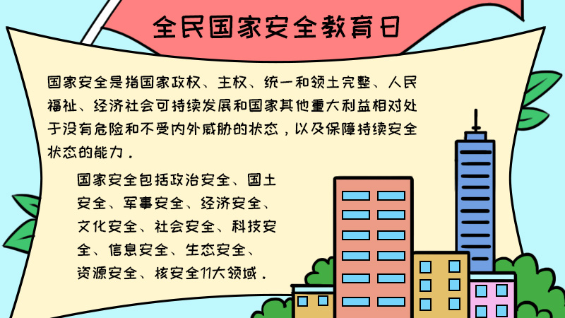 全民国家安全教育日手抄报内容