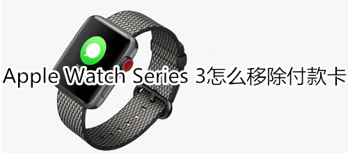 Apple Watch Series 3怎么移除付款卡