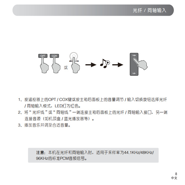 漫步者S2000V2音响的产品使用说明书