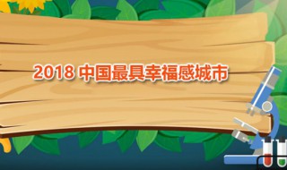 2018中国最具幸福感城市 这些城市是怎么选出来的