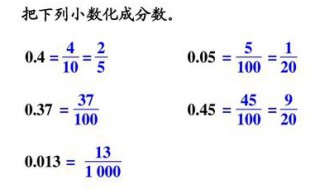 0.126把小数写成分数怎么写 小数怎么写成百分数