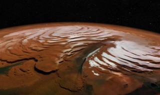 火星南北极的白色盖子由水和什么组成? 火星南北极的白色盖子由水和二氧化碳组成