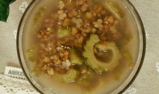 苦瓜绿豆淡菜汤 苦瓜绿豆汤的做法
