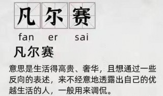 凡尔赛大师是什么意思（凡尔赛大师是什么意思梗）