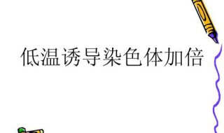 低温诱导有什么优点 低温诱导的优点